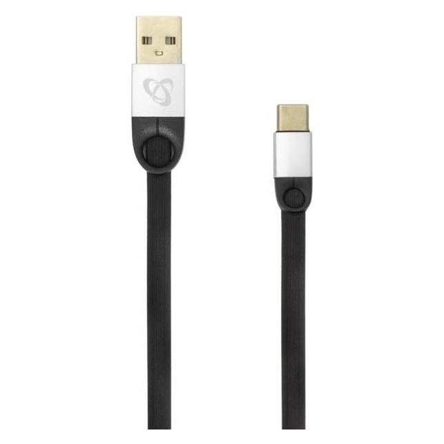 Sbox USB 2.0-Type-C/2.4A black/silver 1.5M (1.50 m, USB 2.0) (0616320539078)