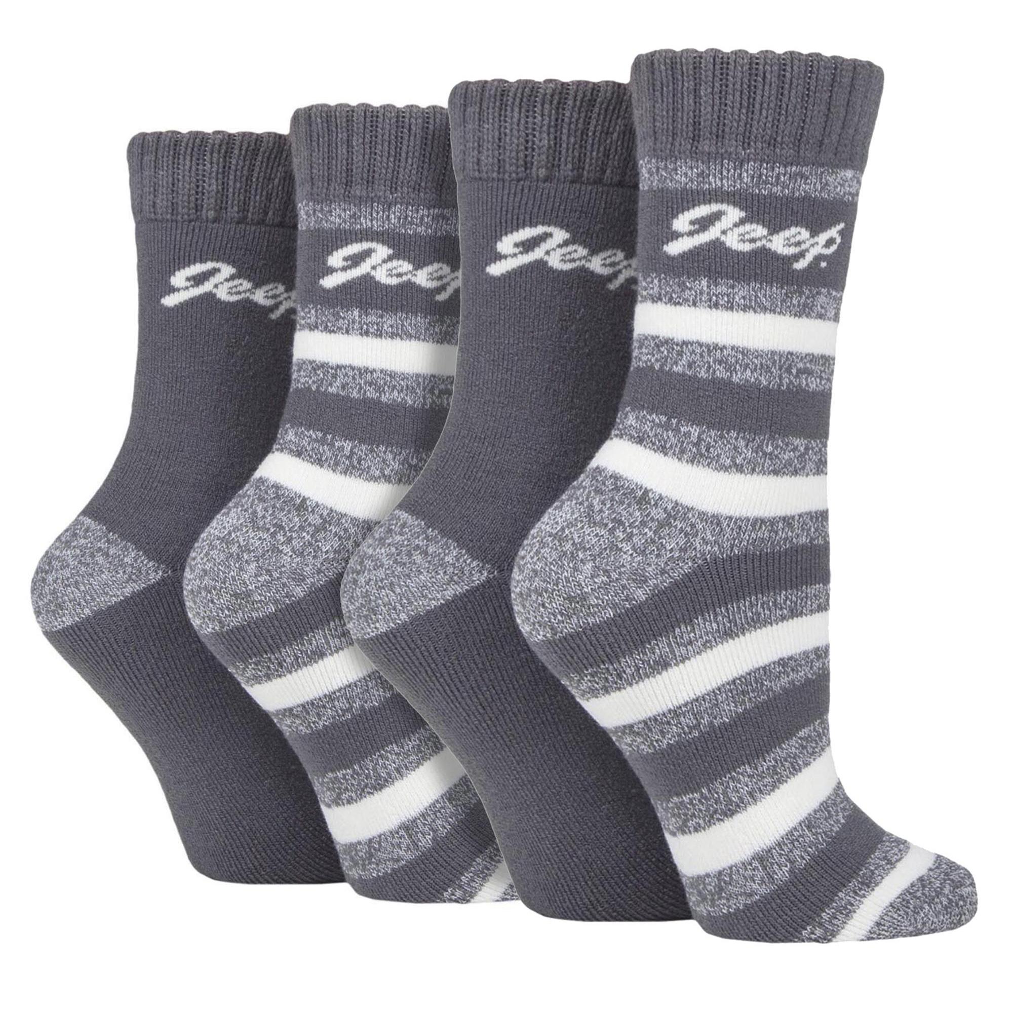 4-Pack Dames Thermische Boodschap Sokken | Fleece Gevoerde Warme Sokken voor de Winter