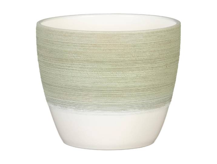 Blumentopf SCHEURICH Matcha Cream 950 19 cm , matcha cream, Pflanzgefässe, Blumentopf