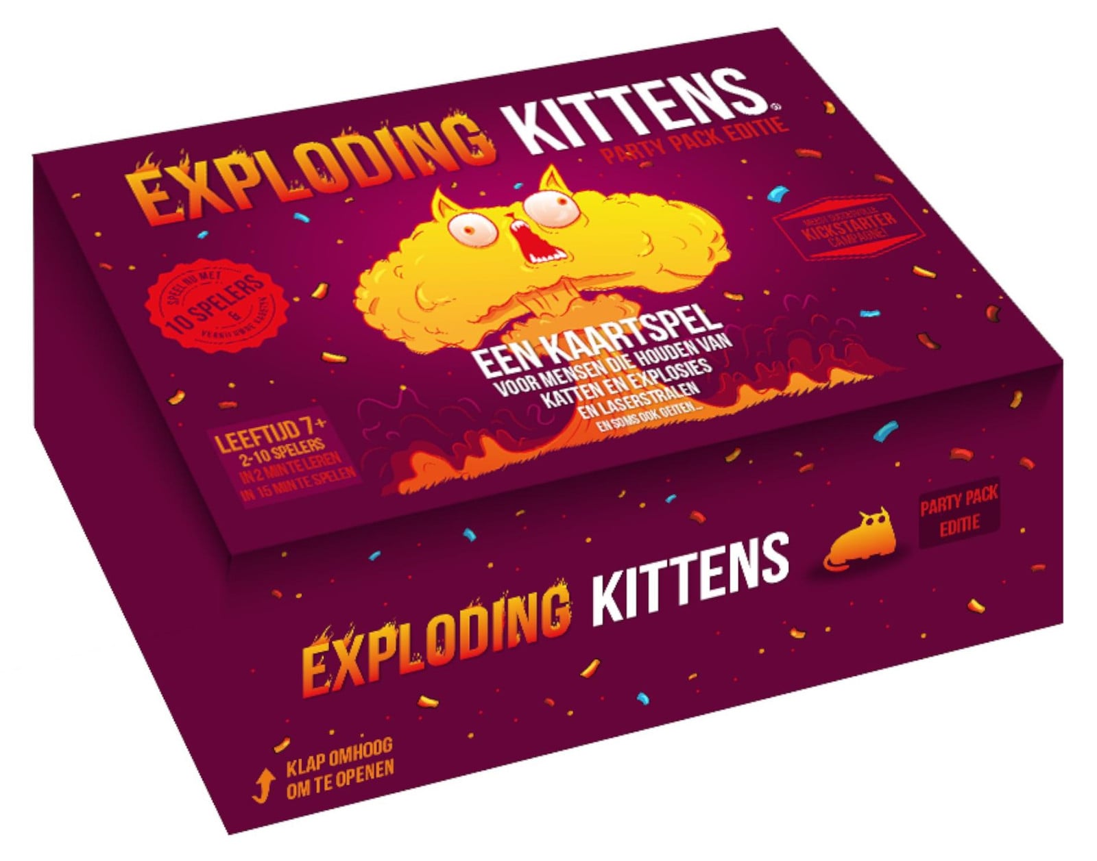 Exploding Kittens kaartspel Party-editie voor 2-10 spelers van Exploding Kittens LLC