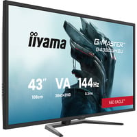 G-Master G4380UHSU-B2 Red Eagle, Gaming-Monitor 108 cm (42.5 Zoll), schwarz, 4K UHD, VA, Adaptive-Sync, USB-HUB, HDR, 144Hz Panel
