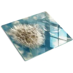 GLASPLATTE 60x52 cm Löwenzahn