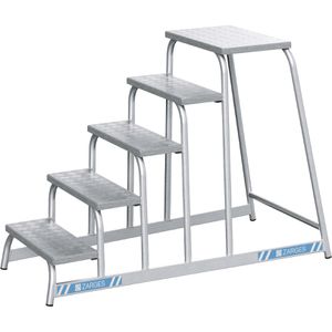 Zarges Montagetritt AFA P, 40035, bis 150kg, 5 Stufen, 73,4 x 99 x 133,6cm