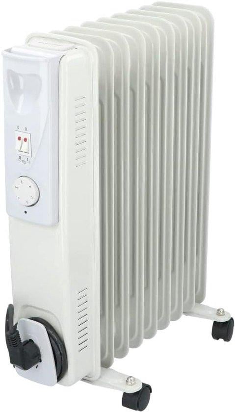 Alpina Farben Elektrische olieradiator met instelbare thermostaat 2000W - Wit