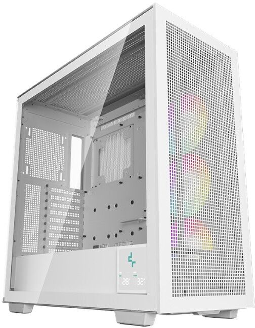 DeepCool Morpheus WH Full Tower Tempered Glass Gaming PC Case - White