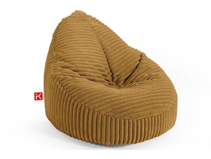 KONSIMO® Sitzsack COSMO Sitzhocker Sitzpouf, mit Polystyrolkugeln gefüllt, zeitloses Design