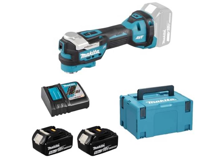 Makita DTM52RTJX1 Utensile Multifunzione Batteria 18V LXT BRUSHLESS 2x5\,0Ah