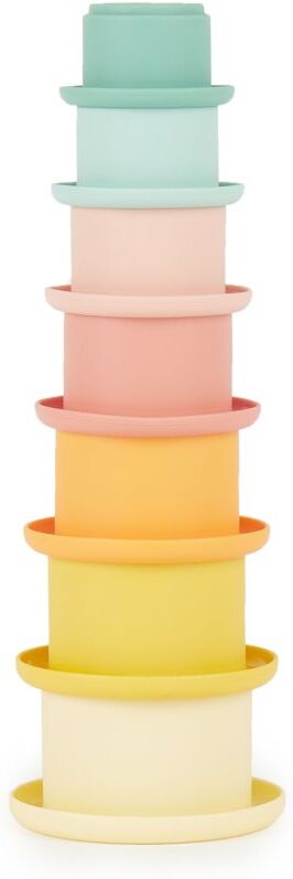Bieco Silicone Stacking Cups Tropical Vibes gobelets empilables 12 m+ 7 pcs
