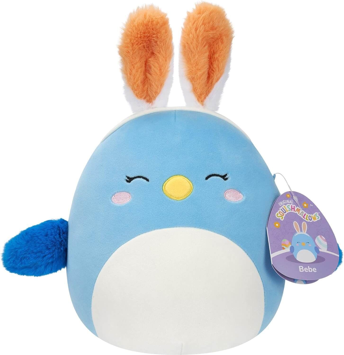 Jazwares Squishmallows Bebe blauwe vogel knuffel 19 cm
