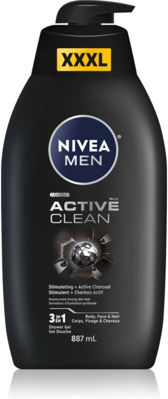 NIVEA MEN Active Clean shower gel M 887 ml