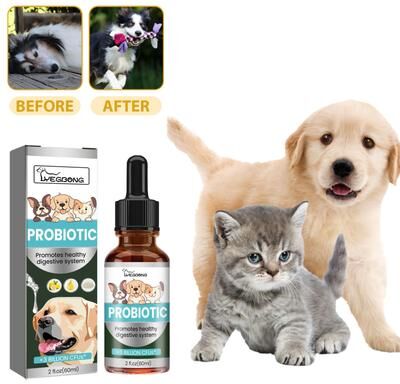 Happy Pet Pantry Dog Probiotics Drops For Gut Health Digestive & Immune Support Supplement Dog Probiotics Drops For Gut Health Digestive & Immune Support Supplement
