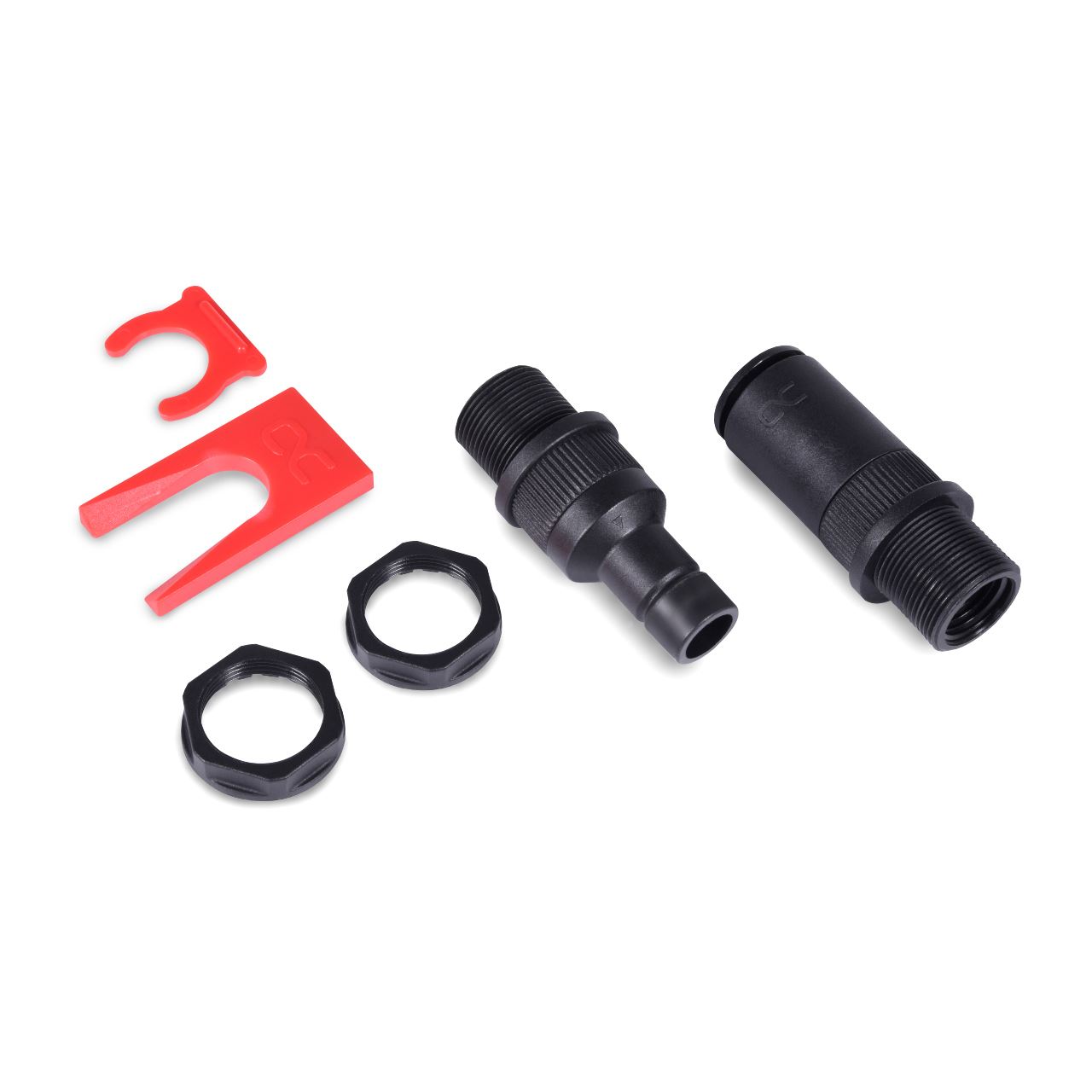 Alphacool ES Schnellverschlusskupplungsset IG/IG - Schottverschraubung PushIn Industry
