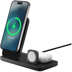 Nomad Stand One Max - Qi2-kompatibles kabelloses Ladegerät, 25 W (25 W), Wireless Charger, Schwarz