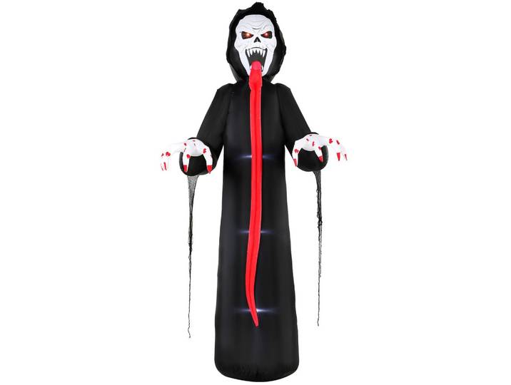 AUFBLASBARES-HALLOWEEN-SKELETT Polyestergewebe Schwarz