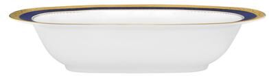 "Noritake Odessa Cobalt Gold Oval Vegetable Bowl, 10.50"", 24 oz."