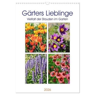 Gärtners Lieblinge - Vielfalt der Stauden im Garten (Wandkalender 2026 DIN A3 hoch), CALVENDO Monatskalender
