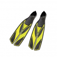 Atomic Aquatics Split Fin Vollfuß - Gelb - Größe 43/44