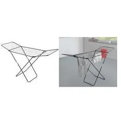 Metaltex Flügel-Wäschetrockner Vulcano, schwarz Material: Epoxidbeschichtetes Stahlror, Kunststoff, Wäscheständer, Schwarz