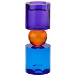 Giftcompany, Windlicht, Sari M Blau, Orange, Lila (1x)