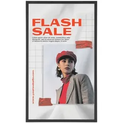 update displays Fenster-Klapprahmen »HardLine« A1 grau, 56.3x81x3.3 cm