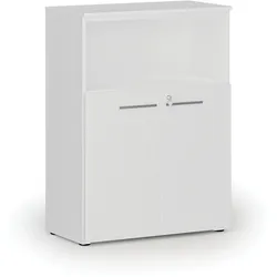 Büro-Kombischrank PRIMO WHITE, 800 x 420 x 1087 mm, weiß