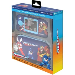 MyArcade Pocket Player Pro + Travel Case Mega Man, Retro Gaming, Mehrfarbig, Blau
