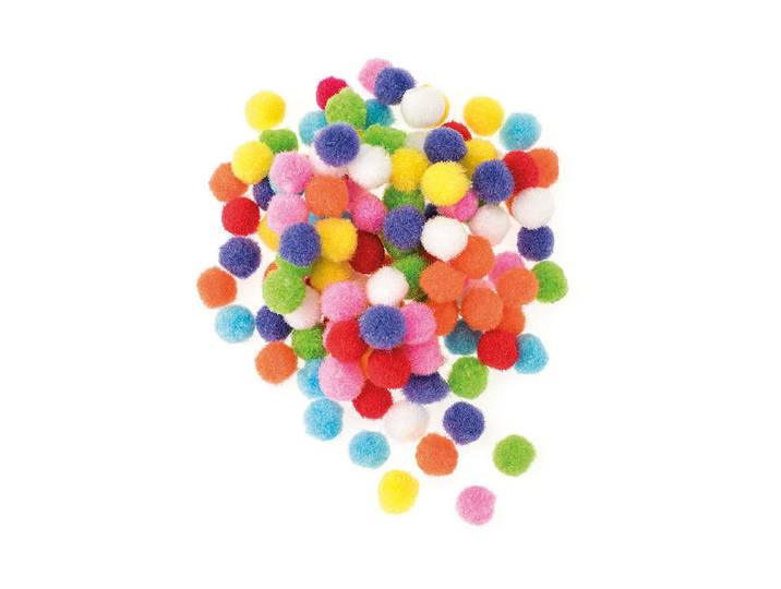 Glorex Pompons Mix 1 cm 120 Stück
