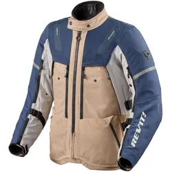 Revit, Motorradjacke, Sand 5 H2O Textiljacke Sand / Blau XL (Herren, XL)