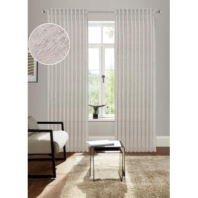Gardine BRUNO BANANI "Jaden" Gr. 3, beige, B:140cm H:225cm, Polyester, Gardinen, Gardine, modern, zeitloser Schal, Leinenoptik