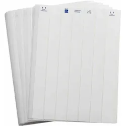 Brady, Etiketten, LAT-7-410-10, Polyolefin, Weiss, 25.40 x 12.70 mm, selbstzerstörend, US-Letter, 7-bahnig (10.