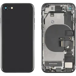 Kaputt.de iPhone SE (2020) Gehäuse mit Backcover Schwarz, Mobilgerät Ersatzteile, Schwarz