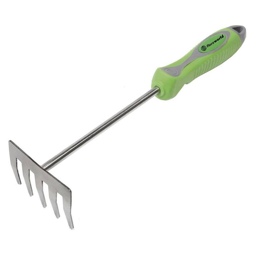 Floraworld Kleinrechen Premium Edelstahl (109734)