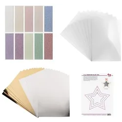 KARIN JITTENMEIER Kreativ-Set Sterne gestalten mit Kreativpapier 41tlg.