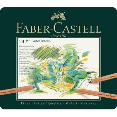 Faber-Castell Farbstifte Pitt Pastel, 24er Metalletui