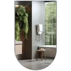 SPIEGEL 45x80 cm Wandspiegel Ovale Form Asymmetrisch Modern
