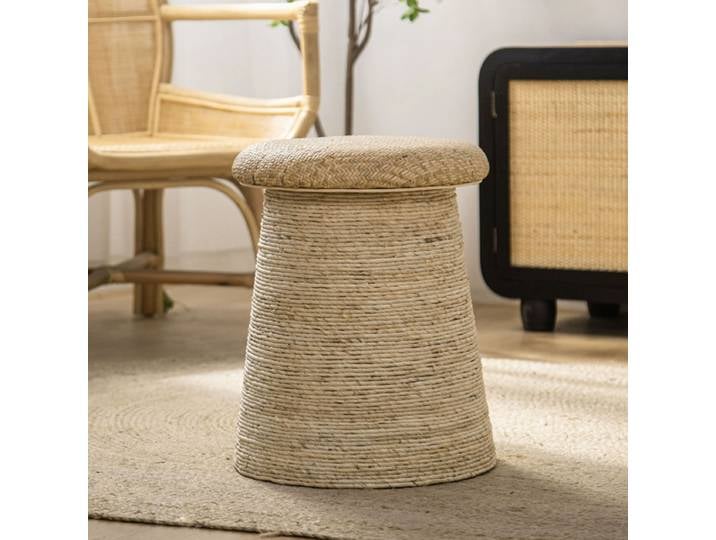 Meubles modernes, tabouret créatif en rotin, tabouret tissé en chanvre vintage, tabouret de changement de chaussures, repose-pieds rond, chaise de loisirs à domicile, siège mobile