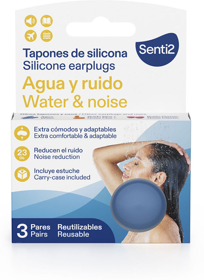 Senti2 Bouchons silicone Eau Et Bruit 3 u
