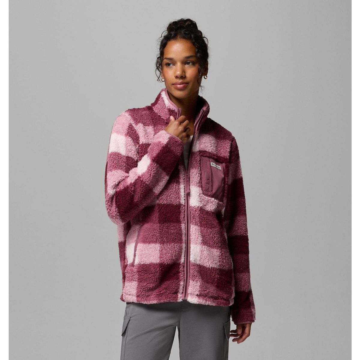 Columbia West Bend Print Full Zip II antique mauve, multi buffalo check (551) XL 208585-2085854-551-XL