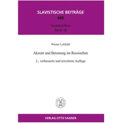 Akzent und Betonung im Russischen, Fachbücher von Werner Lehfeldt