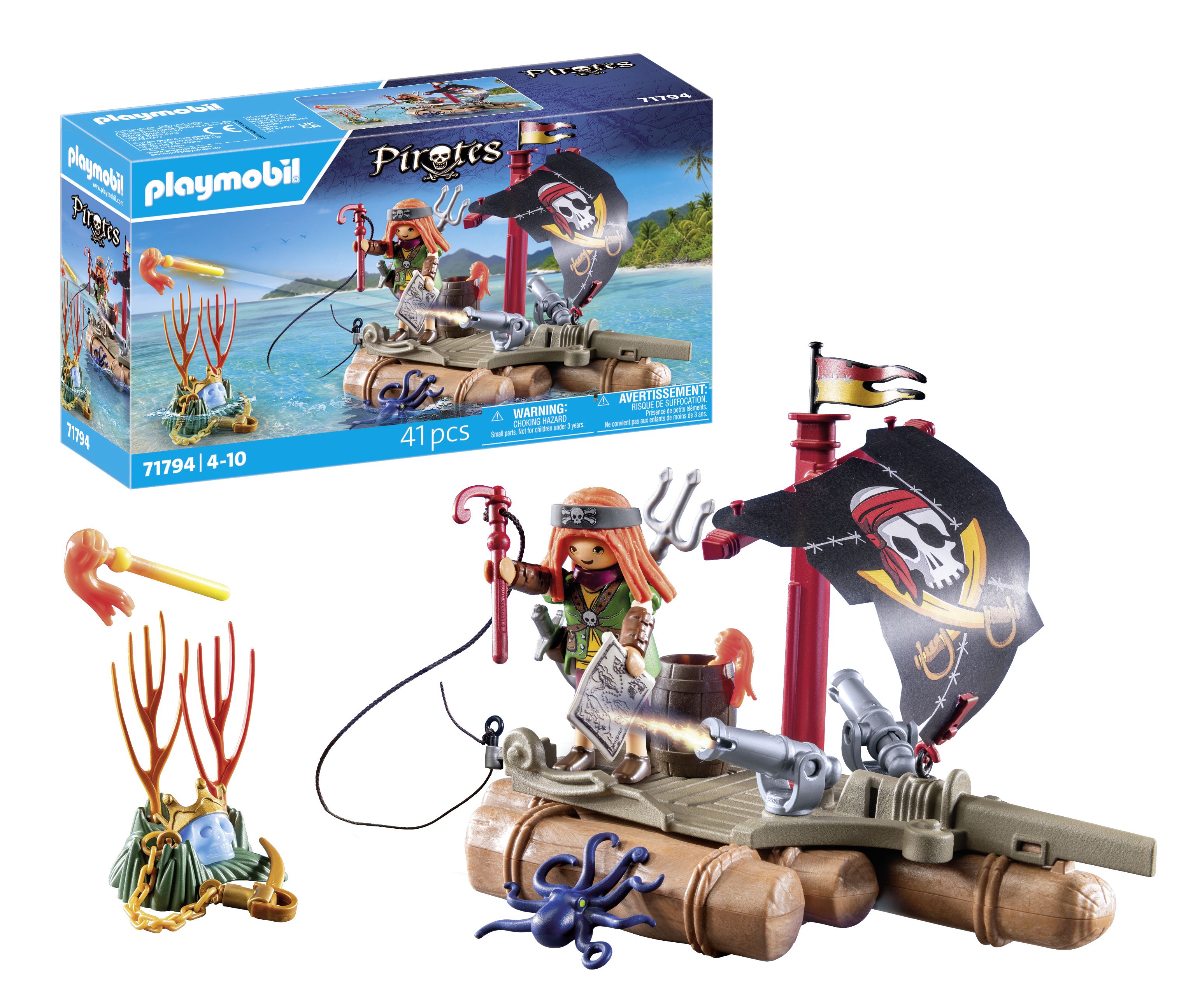 Playmobil Schatzbergung auf Piratenfloss 71794