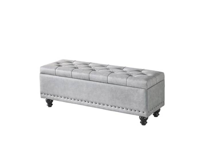 CHICKEN Tritthocker Aufbewahrungsbank, Aufbewahrungs-Fußhocker, geeignet for Schlafzimmer, Wohnzimmer, Bettende, Flur – großer Fußhocker Schlafzimmerbank(01)