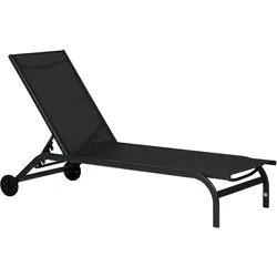 Schou, Liegestuhl, Sonnenliege HALFDAN mit Rädern (190 cm)