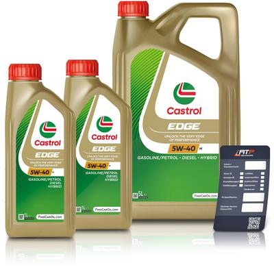 Castrol 7 L EDGE 5W-40 M + Ölwechsel-Anhänger [Hersteller-Nr. 15F710]