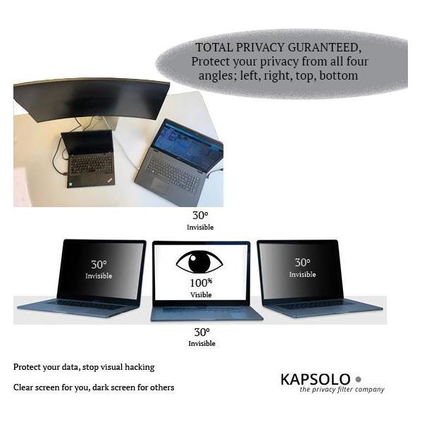 Kapsolo 4-wege Blickschutzfilter selbstklebend für Samsung Galaxy A6 Plus - Smartphone - (Nokia X6 2018) (KAP11745)