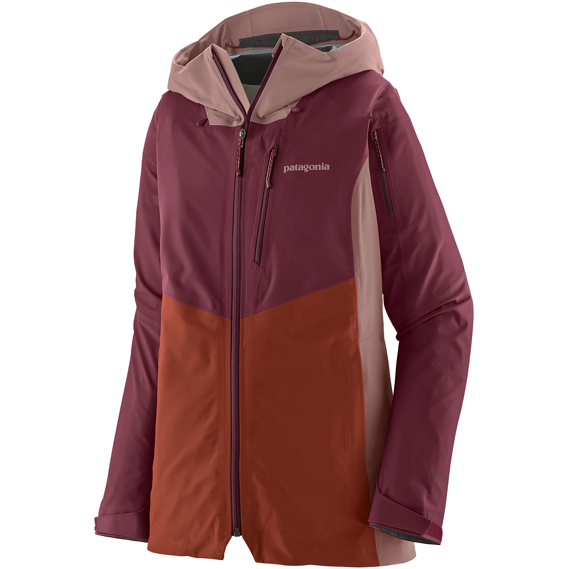 Patagonia Snowdrifter Damen Regenjacke lila Größe XS Skifahren | Bergsteigen | Freeride Elastisch Wasserabweisend