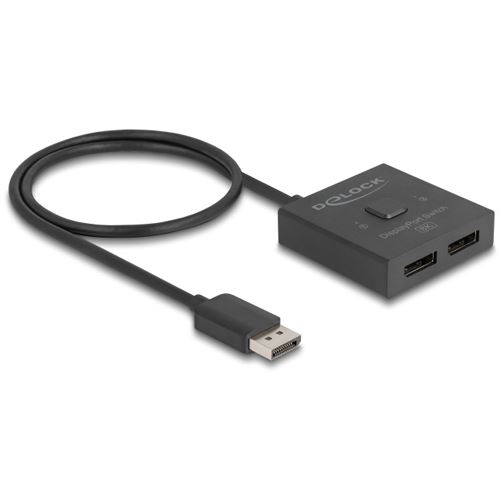 Delock DisplayPort Switch 2 auf 1 bidirektional 8K