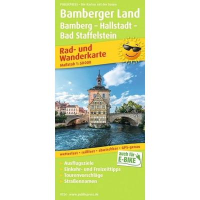 Publicpress Rad- und Wanderkarte Bamberger Land, Bamberg, Hallstadtt, Bad Staffelstein 1:50.000, Sonstige von , KOMPASS Freytag & Berndt,