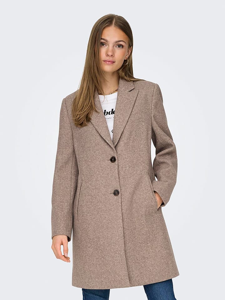 JDY Übergangsmantel "Echo" in Taupe - S