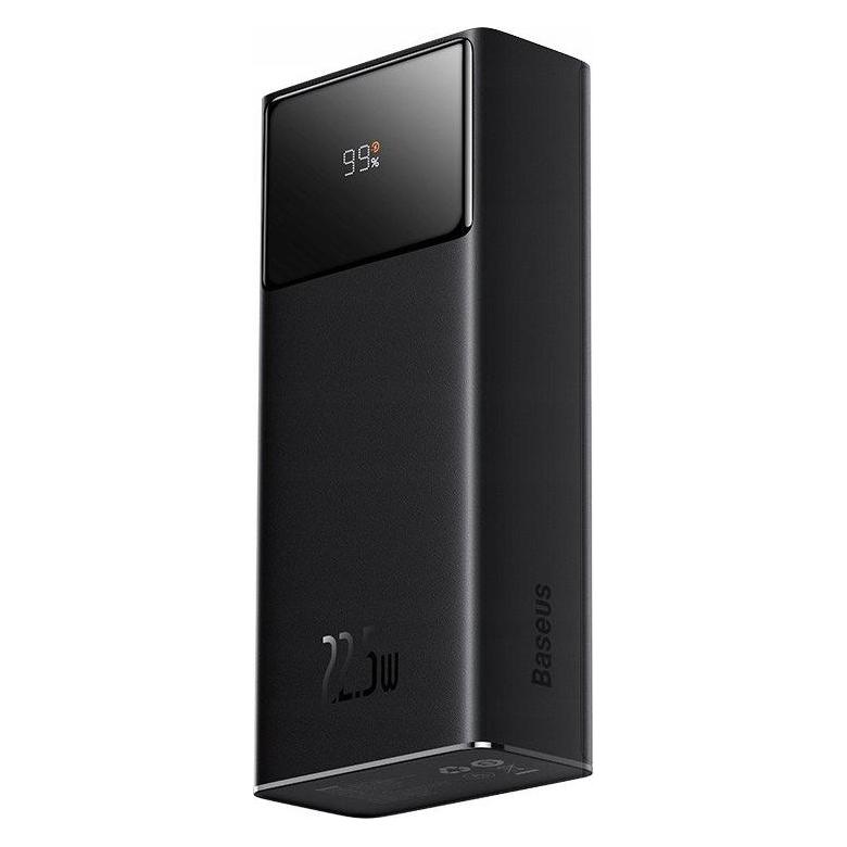 Baseus - Power Bank EnerFill FP41 (E0027K00) - Type-C, 2x USB-A, 30000mAh, 22.5W, QC + PD - Black (30000 mAh, 22.50 W, 111 Wh) (E0027K00)