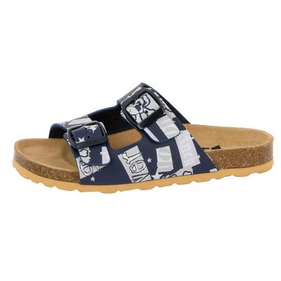 Pantolette LICO "Pantolette Bioline Rocky", Mädchen, Gr. 33, blau, Synthetik, Schuhe Pantolette